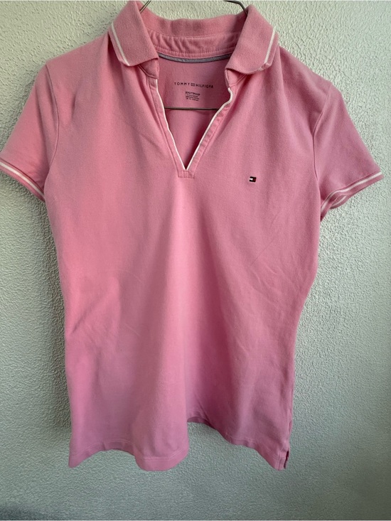 Tommy Hilfiger Jackets & Blazers - Tommy Hilfiger Pink Short Sleeve Polo Top